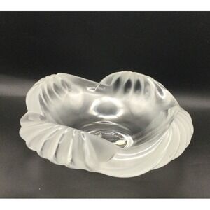 Vintage Rare Lalique Aruba Cendrier  Frosted Bowl